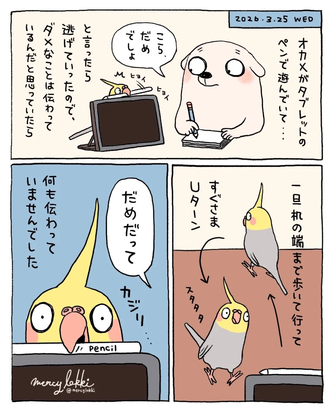 昨日の日記載せるのを忘れて寝てしまいました。#mercylokki #イラスト #絵日記 #漫画 (Instagram)